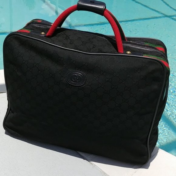 Gucci monogram Black Web Carry On duffle bag - Picture 7 of 15